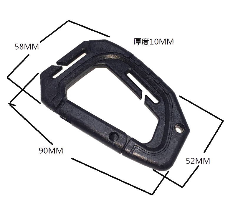 Móc nhựa D-Ring 9cm - Ảnh 10